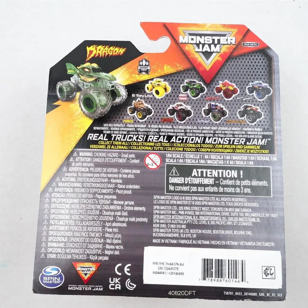 2023 Monster Jam Dragon Series 32 1:64 Diecast Truck New Sealed